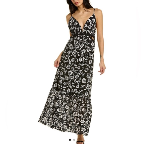 Ramy Brook eyelet embroidered midi dress - Picture 1 of 8